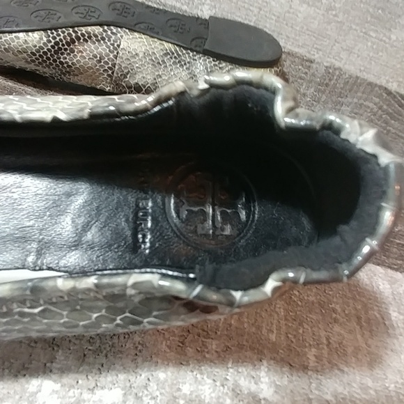 Tori Burch green crocodile ballet flats - Picture 7 of 11